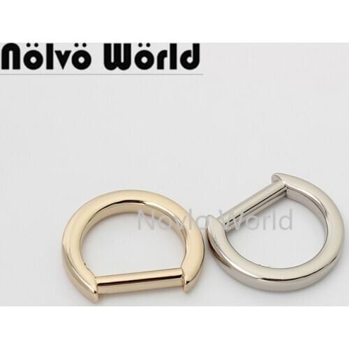 10-50 pieces 27*24mm 16mm inner tabular die-casting non-remove d ring for purse D buckle bag accessories