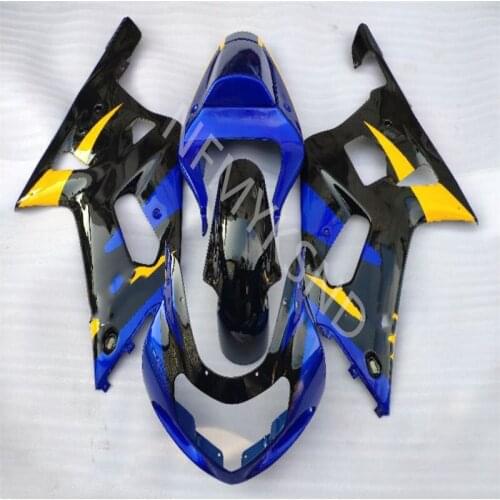 Black blue yellow Fairing For Suzuki GSXR600 GSXR750 K1 01 02 03 GSXR600 750 01-03 GSX-R600 750 2001-2003 Fairing