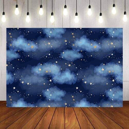 Gold Stars Flash Newborn Backdrop for Photography Baby Shower Birthday Party Photo Background for Children Backdrops Studio