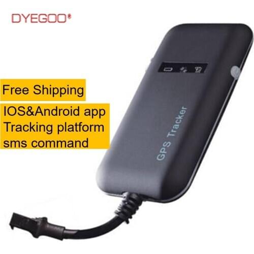 DYEGOO gps locator free shipping real time tracking google link mini GT02A car gsm gps tracker