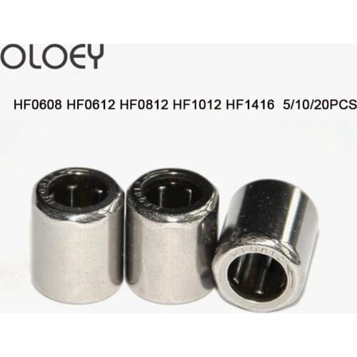 HF0608 HF0612 HF0812 HF1012 HF1416 5PCS Single Way Needle Bearing One Way Roller Bearing Corrosion Resistance And Good