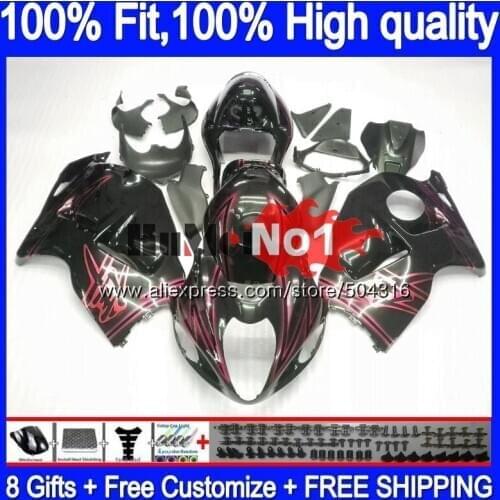 Injection For SUZUKI GSXR 1300 Hayabusa 2008 2013 2014 2015 2016 Black red 30MC.121 GSXR-1300 GSXR1300 08 13 14 15 16 Fairing