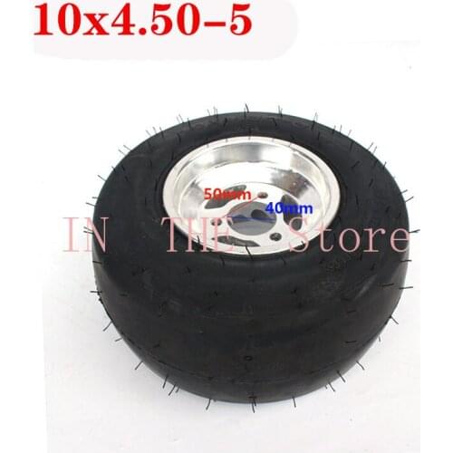 KARTING wheel tire front wheel 10x4.50-5 with 5 inch aluminium alloy wheel hub for GO KART ATV UTV Buggy