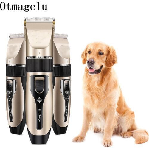 Pet Dog Hair Trimmers Electrical Scissors Dog Grooming Tools Accessories Chargeable Cat Shavers Hair Cutter Haircut Clippers Set