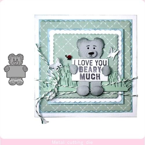 Bear blackboard Metal Cutting Dies for DIY Scrapbooking Photo Album Decorative Embossing Paper Card Crafts Die Cut 2019