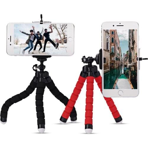 New Mini Octopus Sponge Tripod Mobile Tripod Portable Camera Selfie Stand for iPhone Samsung Xiaomi Huawei Gopro 9 8 7 Camera