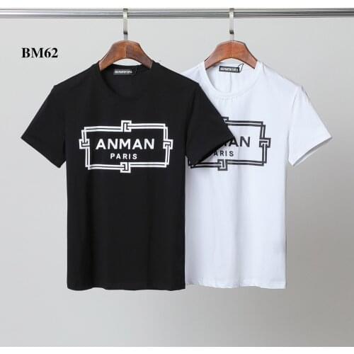 2021 Summer New T-shirt Men Fashion Print 100% Cotton T Shirts Breathable Quality Tees BM62