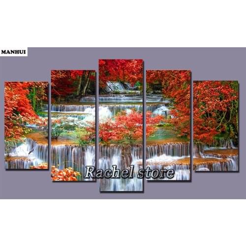 Diy Diamond Painting Cross Stitch Kits Diamond Mosaic Landscape multi painting Full Square Diamond Embroidery MHF2002