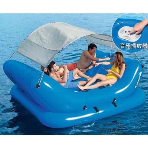 2.72x1.96m inflatable boat sea play yacht drifting air cushion party floating row sea floating bed