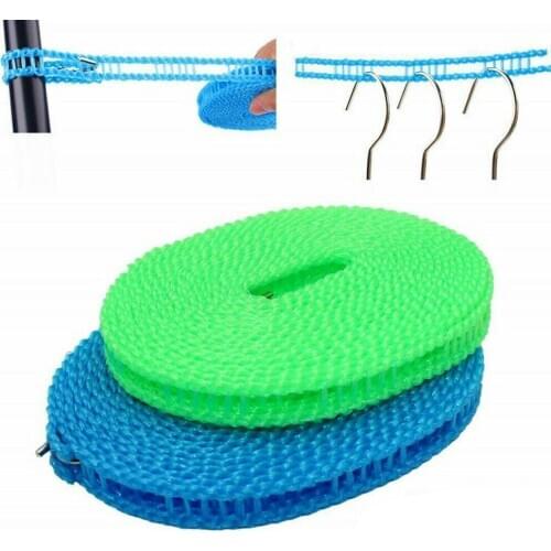 3m/5m Clothes Hanging Rope Nylon Clothesline Anti-Slip Travel Washing Clothes Line Drying Rack Outdoor Windproof Clothesline
