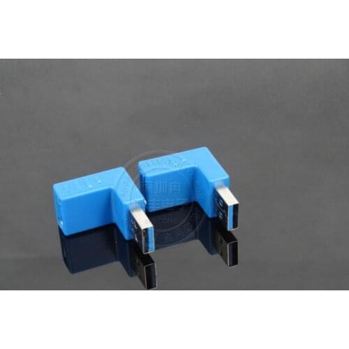 New 1pc USB Adapters USB 2.0 Male to Female 90 Degree Up Down Right Angled Adapter Connector Black Wholesale