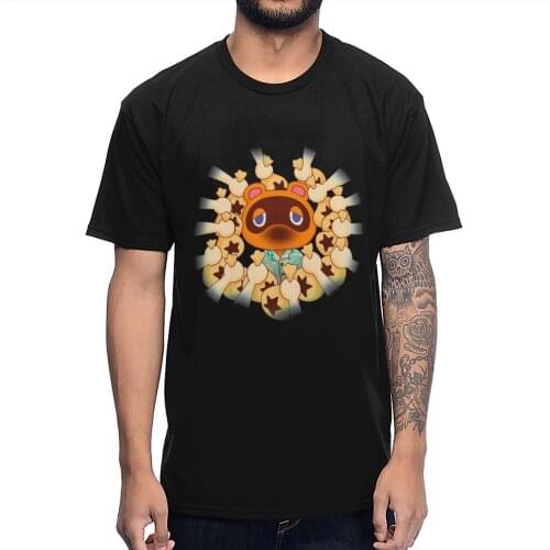 New Custom For Men Animal Crossing New Leaf Tom Nook Tanukichi T Shirt Cotton Picture Custom la Camiseta S-6XL O-neck