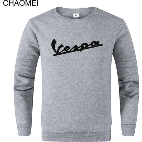 2019 Spring New Men Sweatshirt Clothing Vespa Hoodies Sweatshirts Motorcycle Casual Winter Jackets Pullover C108