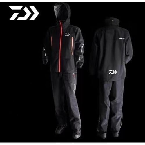 2020 Autumn winter Daiwa Fishing Clothing Single Layer Windproof Waterproof Fishing jacket Pants Men Rain Coat M-3XL