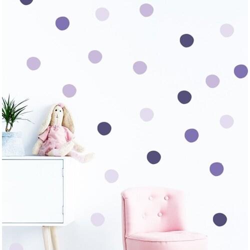 Qz0141 Morandi color dot girls indoor wall sticker Self adhesive wallpaper for bedroom porch wall decoration