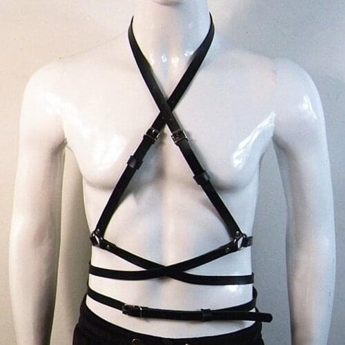 Sexy Belt Adjustable Leather Garter Men Straps For Male Erotic Waistband Body Suspenders Harness