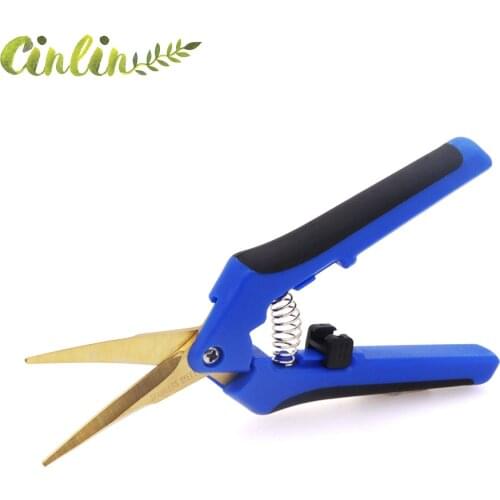 Plant Trim Horticulture Hand Pruners With Titanium Coated Blades Secateur Shrub Home Garden Supplies Scissor Tool Pruning Shears