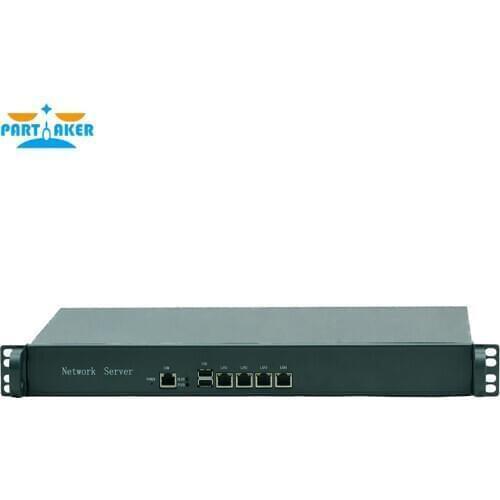 Partaker F5 Intel Celeron 1037U 6 RJ45 1U Network Server Computer Firewall Barebone Mini PC Pfsense