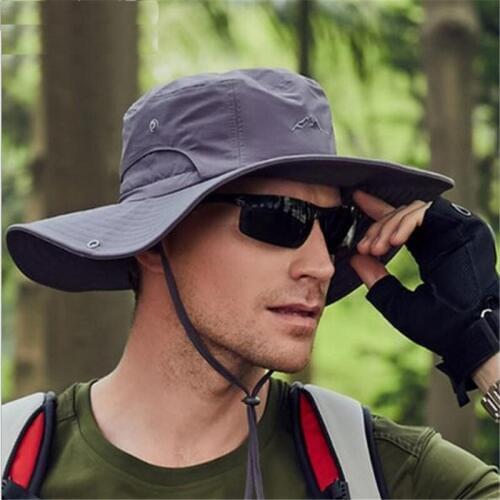 Sun Hat Summer Fisherman Cap Sports Hat Men Women Boonie Hat Uv-protection Outdoor Hiking Cap