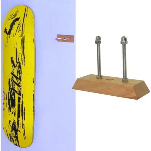 Skateboard Longboard Deck Display Wall Mount Skate (1pc.2pcs.4pcs.10pcs) Hanger,Hardwoods (Includes All Hardware)