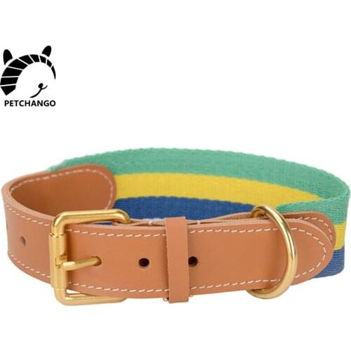 Dog Collar Leather Collar for Dog Durable Cotton Adjustable Dog Collars for Small Medium Large Dogs Pet Supplies Dog Accessories
