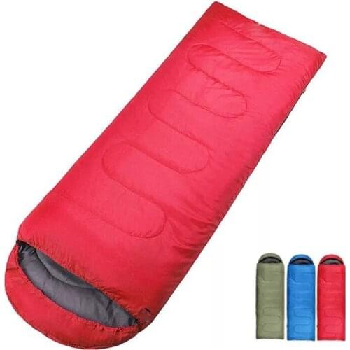 Outdoor Camping Envelope Sleeping Bag Thermal Adult Winter Sleeping Bag Outdoor Travel Sleeping Bed Drop Shipping