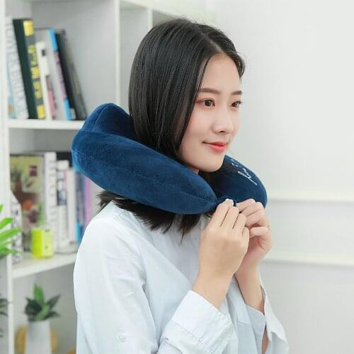 U-shaped Neck Support Pillow Cotton Cushion Memory Travel Pillow Neck Super Soft Pillows Air Plane Neck-protector Pillow