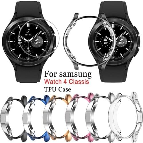 Screen Protective Watch Case for Samsung Galaxy Watch 4 Classic 42MM 46mm Full Protector Cover TPU Case & Screen Protectors