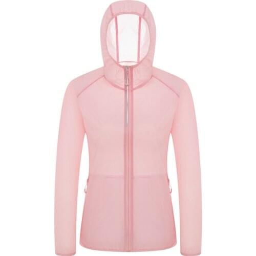 Women Men Quick-Drying Sun Protection Clothing Pocket Ultrathin Sunscreen Jacket Breathable Hooded Cardigan Outwear Zipper