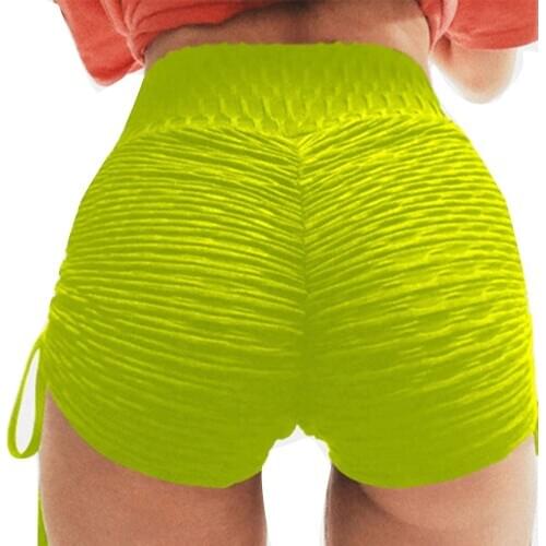 Womens Shorts Butt Lift Short Anti-Cellulite Soft Mid-waist Fitness Shorts for Women JL