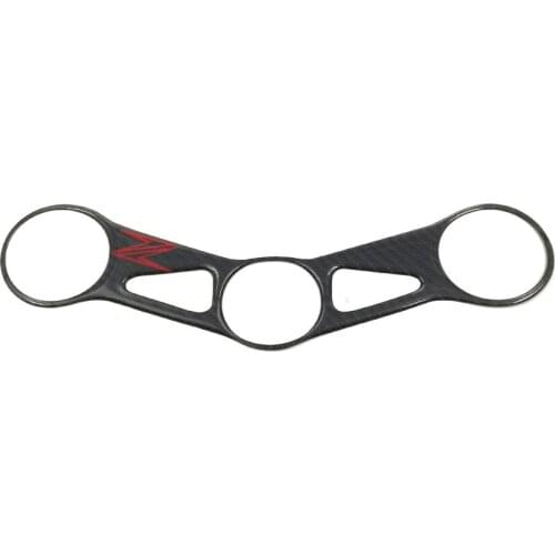 ZX10R ZX-10R 04-05 Carbon Fiber Motorcycle Trident Tree Top Fixture Top Cover Sticker Pad Front Protective Sticker for Kawasaki