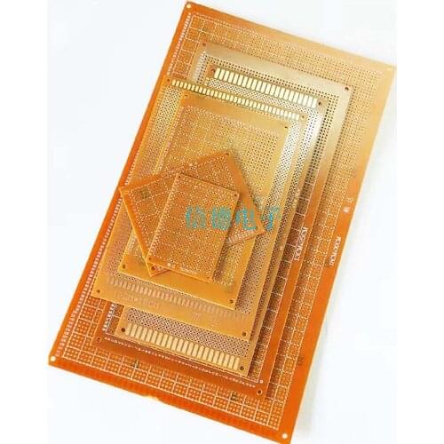 1-5PCS PCB Circuit Board Bakelite Universal Board 5*7 7*9 9*15 10*22 12*18 13*25 15*18*30