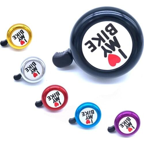 1 ps sino da bicicleta de montanha sino nova alumnio eu amo mybike mini amor bell equipamento equitao 210112