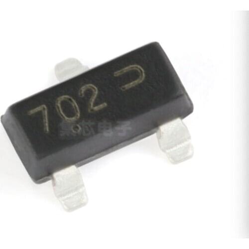 100PCS/LOT 2N7002LT1G 2N7002 702 SOT-23 N-channel 60V 115mA SMD MOSFET SMD 100% Original New