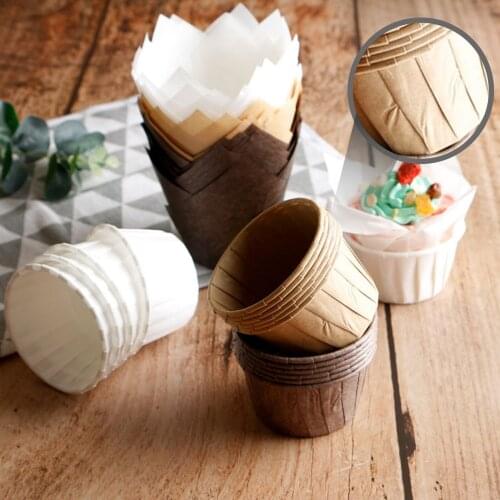150 Pcs Cupcake Paper Cup Oilproof Cupcake Liner Baking Cup Tray Case Wedding Party Caissettes Muffin Wrapper Paper