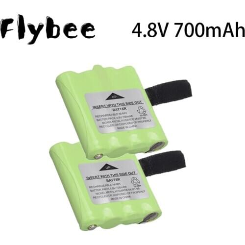 4.8V 700MAH NI-MH rechargeable Battery Pack for Midland BATT6R BATT-6R Radio battery Pack 2PCS