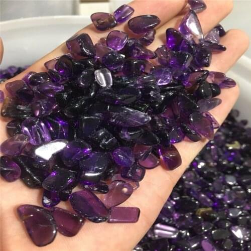 500grams， new fashionable artificial crystal stone granule amethyst stone aquarium stone decoration household decoration