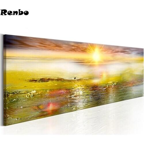 Full Square Drill Diamond Painting Sunshine and Sky Clouds DIY Diamond Mosaic sale 5D Rhinestones Beadwork Diamond Embroidery