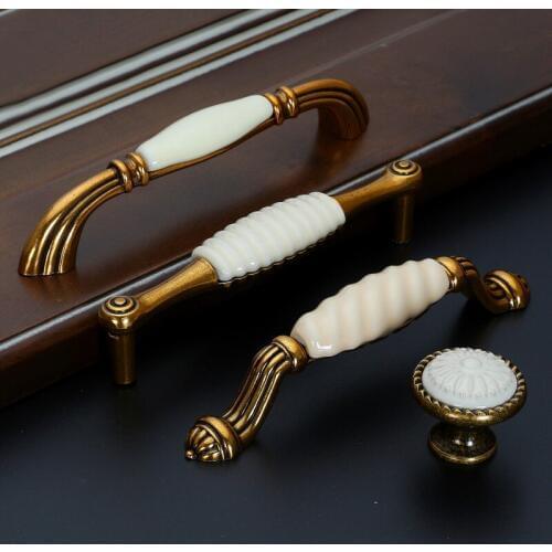 Antique Door Handles Ceramic Handle For Kitchen Cupboards Cabinet Knobs And Handles Furniture Hardware