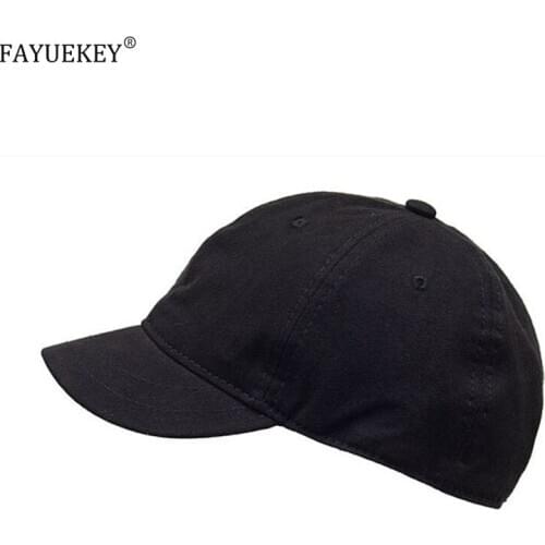 High Quality Unisex 100% Cotton Outdoor Short Brim Baseball Cap Snapback Fashion Sports Hats for Men & Women Cap dropshipping