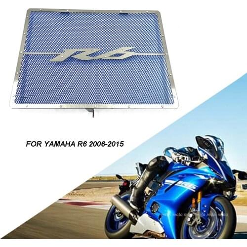 CNC Aluminum Radiator Guard Grill Grille Cover Protector Net for 2006-2015 Yamaha YZF R6 YZFR6 YZF-R6 Accessories Motorcycle Par