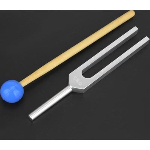 Aluminum Alloy 4096Hz Tuning Fork for Healing with Chakra Hammer and Bag Set