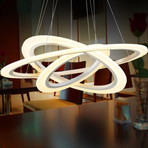 Ring LED Pendant Lights for living room restaurant personality shop hotel hone decorations salon office hanging pendant lamp ZA