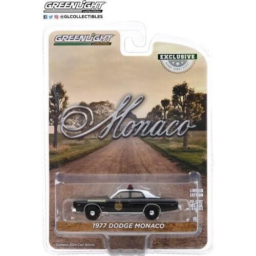 GreenLight 1:64 1977 Dodge Monaco Alloy model car Metal toys for childen kids diecast gift