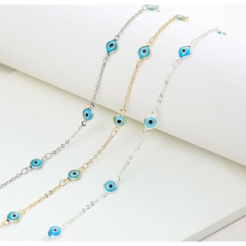 KAIDUODUO Bohemian Devils Eye Tassel Pendant Necklace Fashion Gold Womens Party Choker Necklace Creative Lady Jewelry Gifts