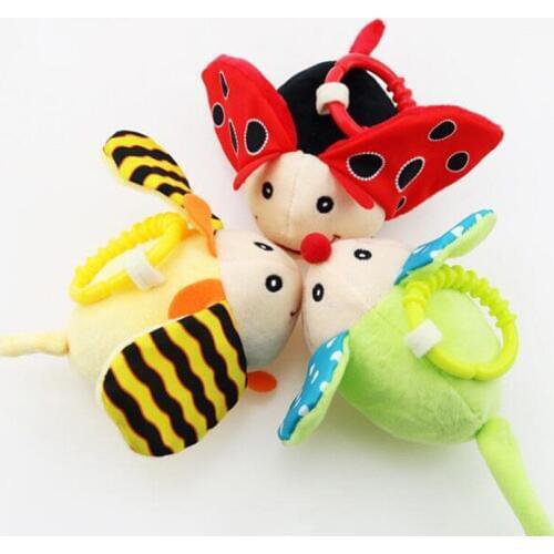 Hot Animal Plush Toy Birthday Gift Cute Baby Pull Car Toy Baby Puzzle Pull Shock Car Toy Baby Animal Stroller Pendant Exercise