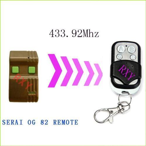 SERAI OG 82 remote control 433.92mhz copy gate garage door SERAI remote control 433mhz with battery