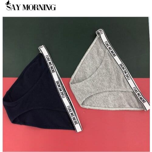 SAY MORNING Womens Cotton G-String Panties String Underwear Women Briefs Sexy Lingerie Pants Intimate Ladies High Waist Panties