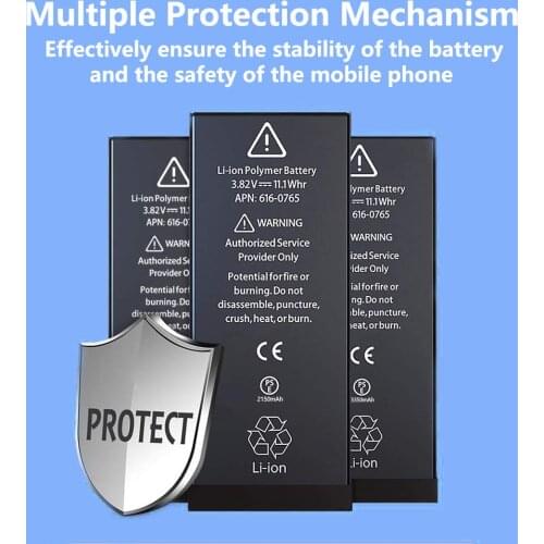 New 0 Cycle seal Phone Battery For iPhone 7 8 6 6SPlus SE 5 5S 7P 8Plus X XR Xsmax Replacement Original Capacity Lithium Battery