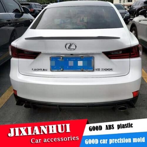 For Lexus IS250 Spoiler 2013-2018 Lexus IS300 IS350 TYk Spoiler ABS plastic Material Car Rear Wing Color Rear Spoiler